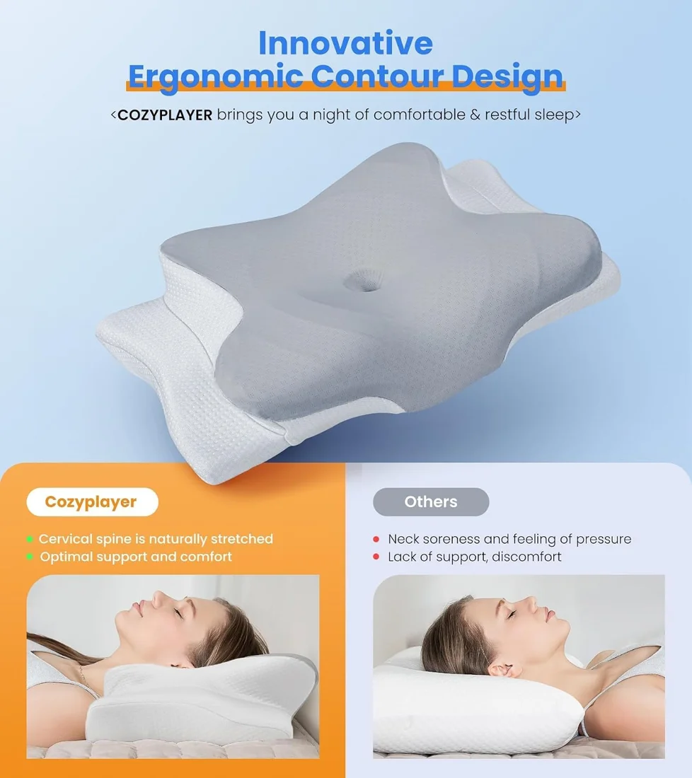 Cozyplayer Ultra Pain Relief Cooling Pillow