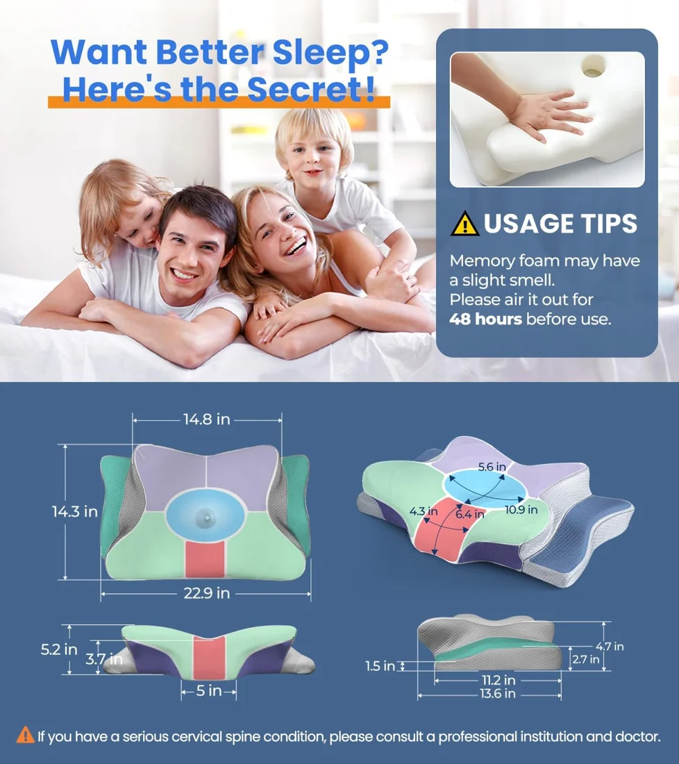 Cozyplayer Ultra Pain Relief Cooling Pillow